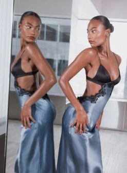 Fleur Du Mal Silk & Lace Cutout Slip