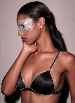 Fleur Du Mal Crystal Mask -Luxury Bra Store Crystal Mask 2