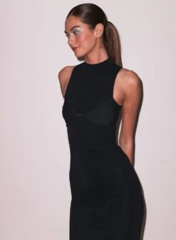 Fleur Du Mal Sleek Jersey Knot Dress 14 Fleur Du Mal Sleek Jersey Knot Dress -Luxury Bra Store FDM 012424 11342 full