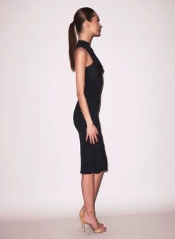 Fleur Du Mal Sleek Jersey Knot Dress 15 Fleur Du Mal Sleek Jersey Knot Dress -Luxury Bra Store FDM 012424 11345 full
