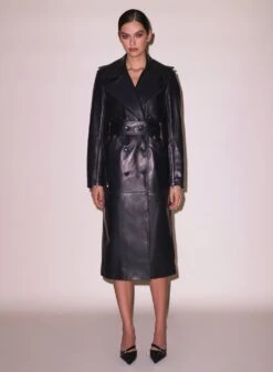 Fleur Du Mal Moto Leather Trench Coat 17 Fleur Du Mal Moto Leather Trench Coat -Luxury Bra Store FDM 020524 11627 full