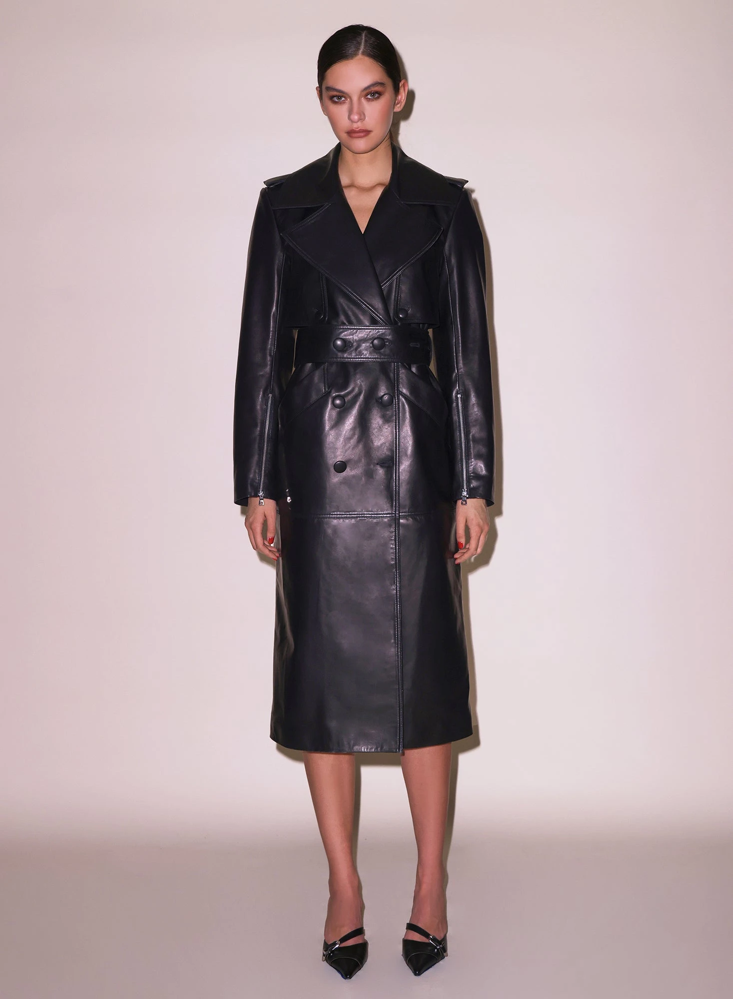Fleur Du Mal Moto Leather Trench Coat 10 Fleur Du Mal Moto Leather Trench Coat - Image 8