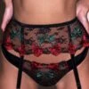 Fleur Du Mal Vampire Rose Embroidery Garter Belt -Luxury Bra Store FDM 040524 21304 2 full f4339deb e704 4aa3 b83f 3c4f11f5e1b6