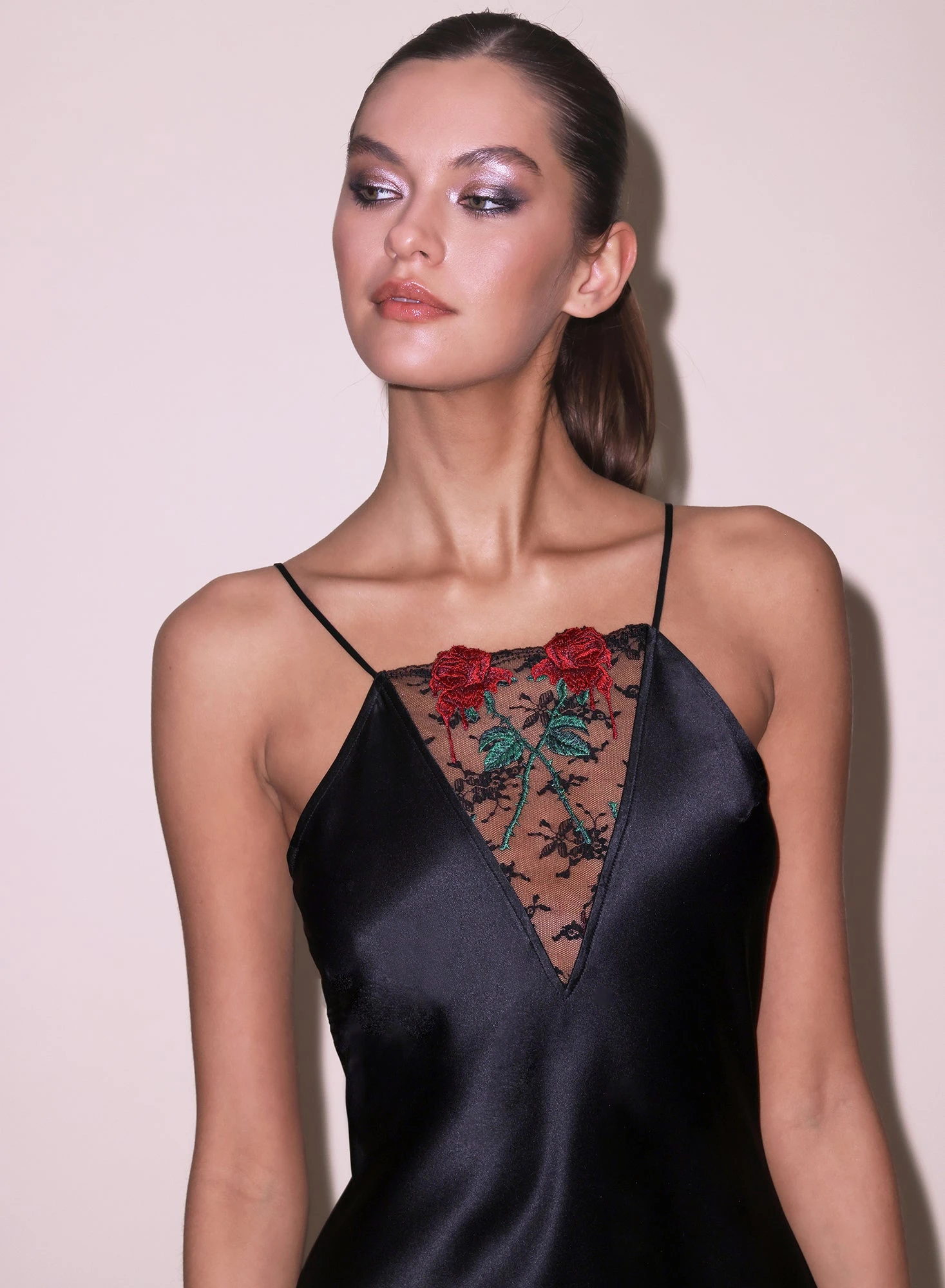 Fleur Du Mal Vampire Rose Embroidery Slip Dress 3 Fleur Du Mal Vampire Rose Embroidery Slip Dress