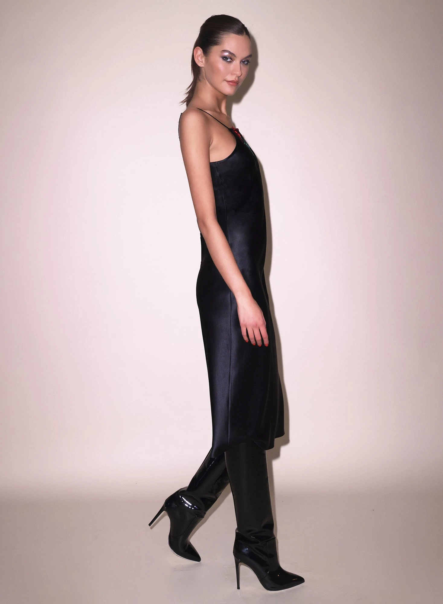 Fleur Du Mal Vampire Rose Embroidery Slip Dress 7 Fleur Du Mal Vampire Rose Embroidery Slip Dress - Image 5