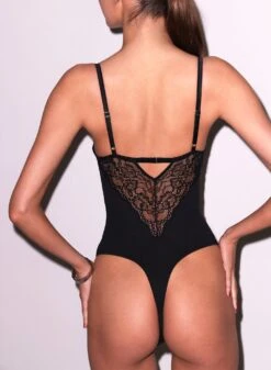 Fleur Du Mal Bianca Lace Bodysuit -Luxury Bra Store FDM 041125 10791 full