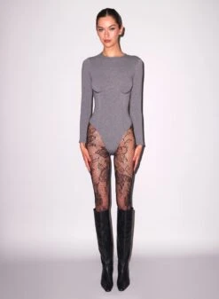 Fleur Du Mal Organic Cotton Long Sleeve T-Shirt Bodysuit 12 Fleur Du Mal Organic Cotton Long Sleeve T-Shirt Bodysuit -Luxury Bra Store FDM 041125 13626 full 2ca50c1a 6de7 49d3 a4f3 04d1b57a83d1