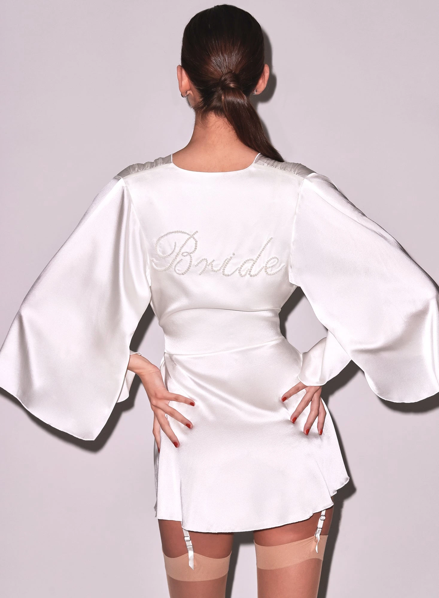 Fleur Du Mal Bride Embroidered Angel Sleeve Robe 3 Fleur Du Mal Bride Embroidered Angel Sleeve Robe