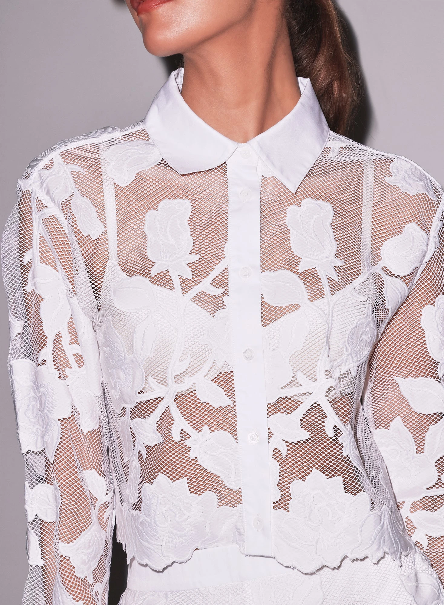 Fleur Du Mal Collette Cropped Shirt 3 Fleur Du Mal Collette Cropped Shirt