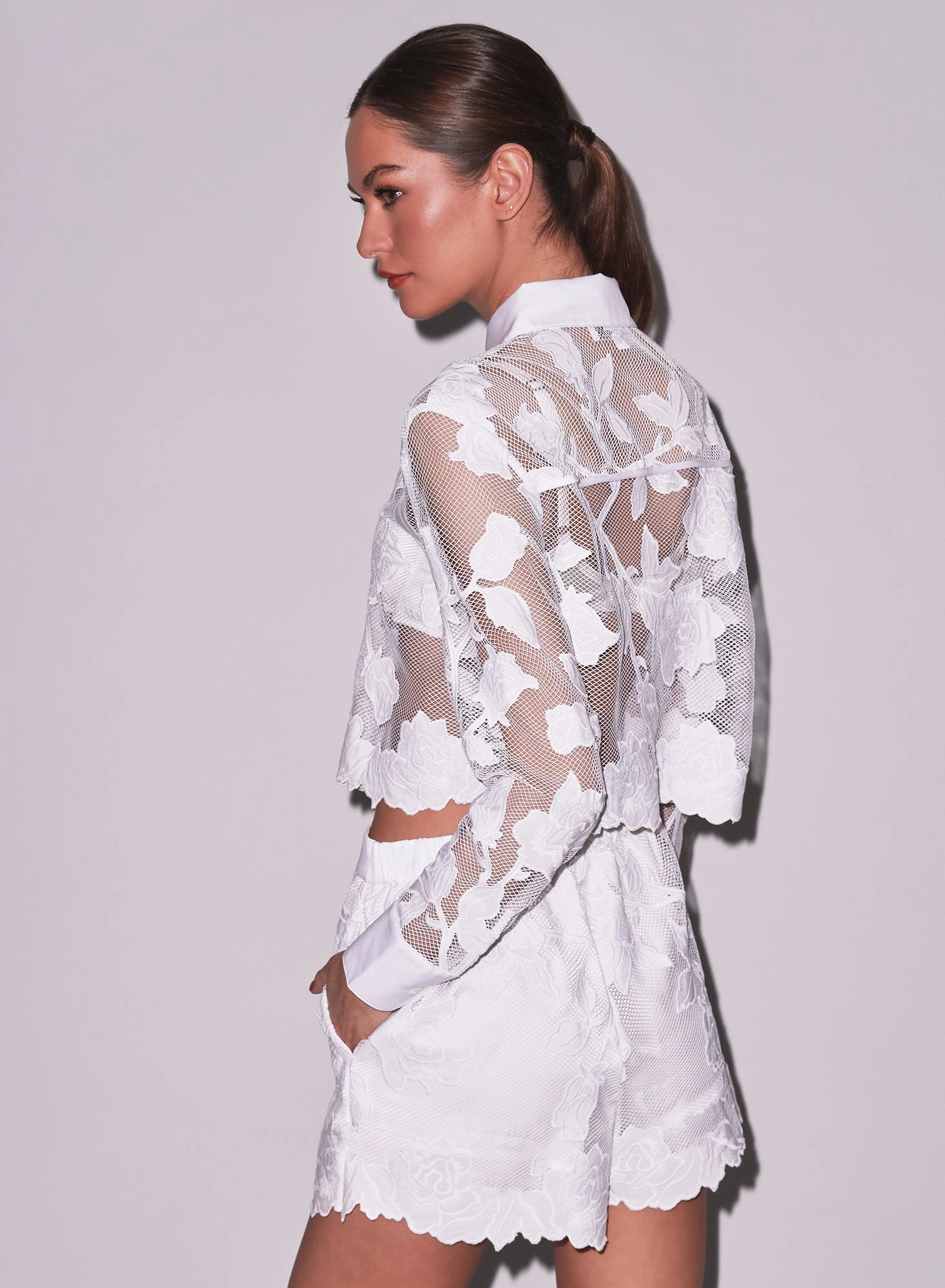 Fleur Du Mal Collette Cropped Shirt 8 Fleur Du Mal Collette Cropped Shirt - Image 6