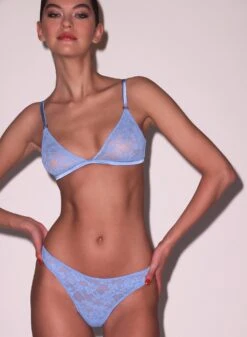 Fleur Du Mal Le Stretch Lace Triangle Bra