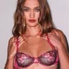 Fleur Du Mal Butterfly Embroidery Balconette Bra -Luxury Bra Store FDM 071025 28092full