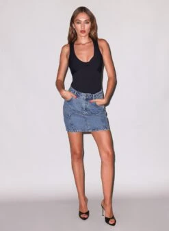 Fleur Du Mal Sleek Jersey Knot Bodysuit -Luxury Bra Store FDM 071025 31063full