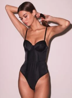 Fleur Du Mal Satin Bullet Bodysuit 15 Fleur Du Mal Satin Bullet Bodysuit -Luxury Bra Store FDM 091124 71946 full