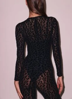 Fleur Du Mal Flocked Leopard Catsuit 12 Fleur Du Mal Flocked Leopard Catsuit -Luxury Bra Store FDM 091124 74290 2full