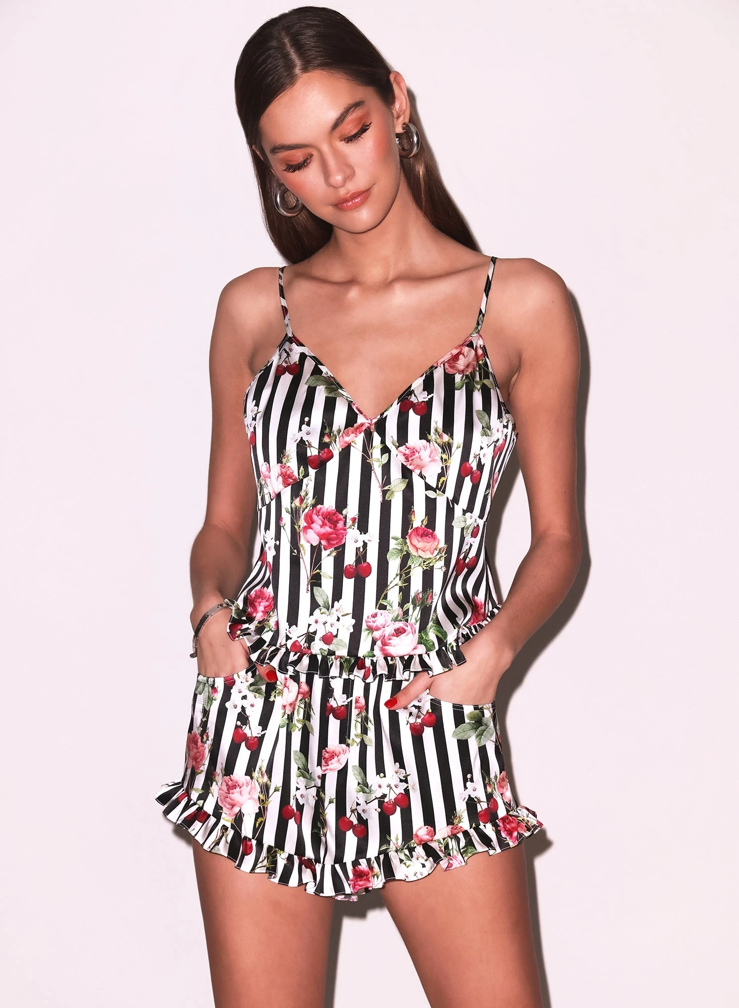 Fleur Du Mal Cherry Rose Ruffle Cami 8 Fleur Du Mal Cherry Rose Ruffle Cami - Image 6