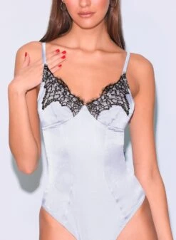 Fleur Du Mal Iris Lace Bodysuit