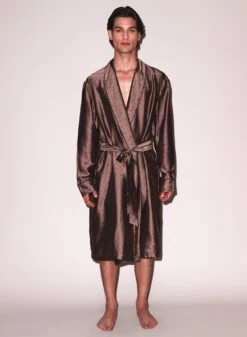 Fleur Du Mal Men's Jacquard Robe