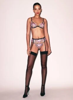 Fleur Du Mal Fidelia Embroidery Garter Belt 12 Fleur Du Mal Fidelia Embroidery Garter Belt -Luxury Bra Store FDM 112124 107271full 1