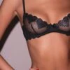 Fleur Du Mal Heart Embroidery Demi Bra -Luxury Bra Store Heart Embroidery Demi Bra9