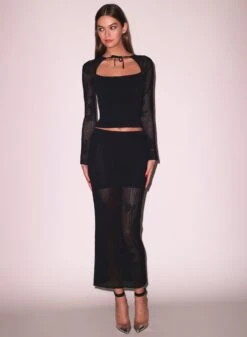 Fleur Du Mal Lace Pointelle Decollette Top 13 Fleur Du Mal Lace Pointelle Decollette Top -Luxury Bra Store Lace Pointelle Knit Decollette Top1