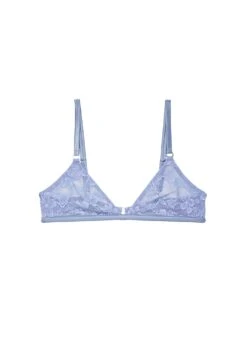 Fleur Du Mal Le Stretch Lace Triangle Bra 11 Fleur Du Mal Le Stretch Lace Triangle Bra -Luxury Bra Store LeStretchTriangleBraDenim
