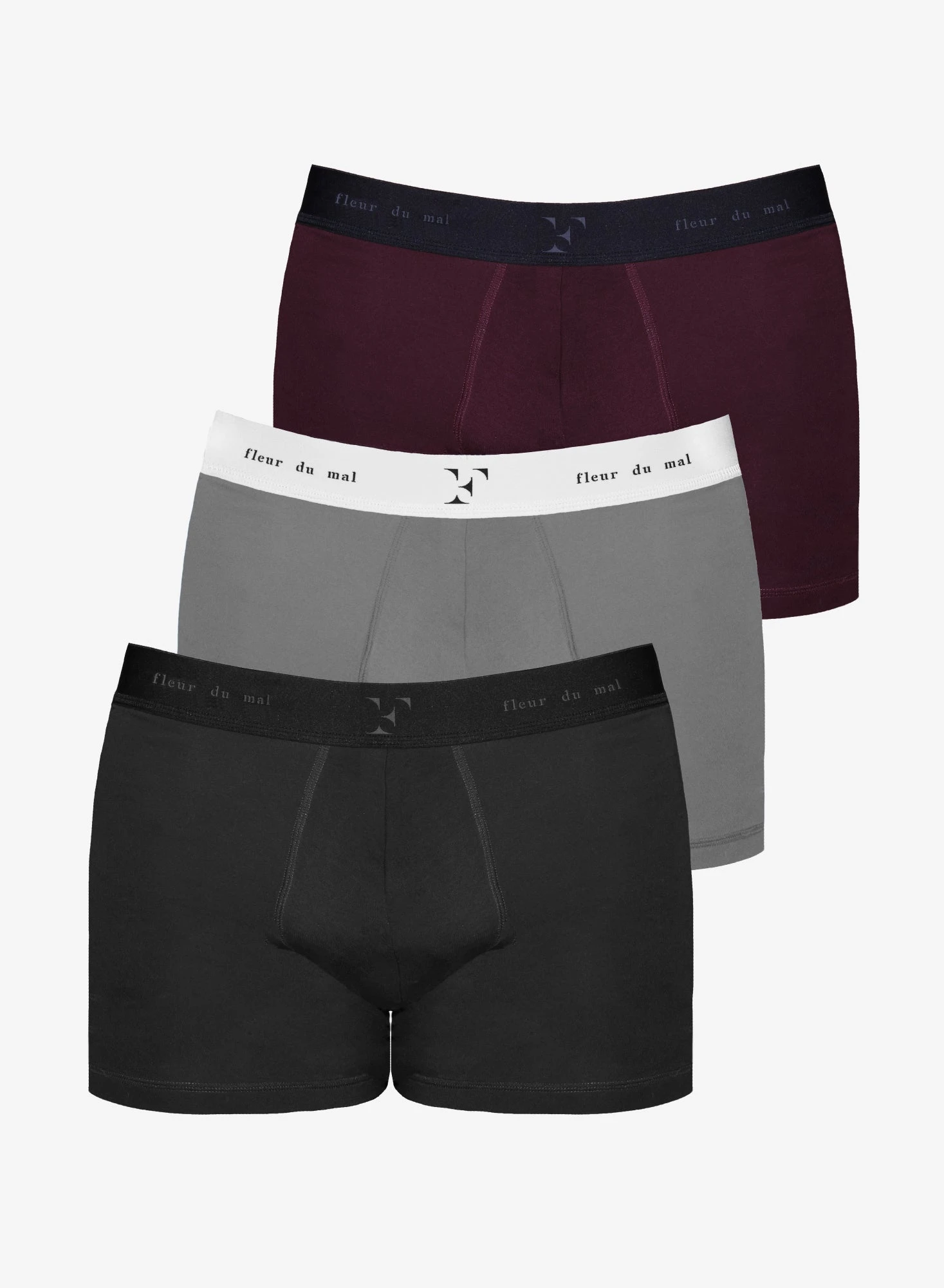 Fleur Du Mal Men's Boxer 3-Pack 3 Fleur Du Mal Men's Boxer 3-Pack