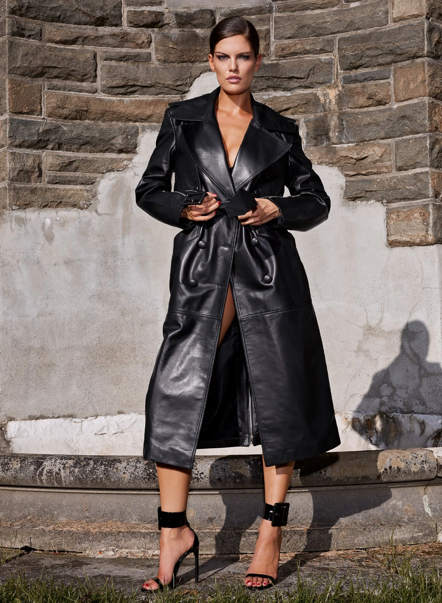 Fleur Du Mal Moto Leather Trench Coat 3 Fleur Du Mal Moto Leather Trench Coat