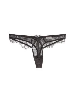 Fleur Du Mal Sophia Lace Thong -Luxury Bra Store SophiaLaceThongFlat