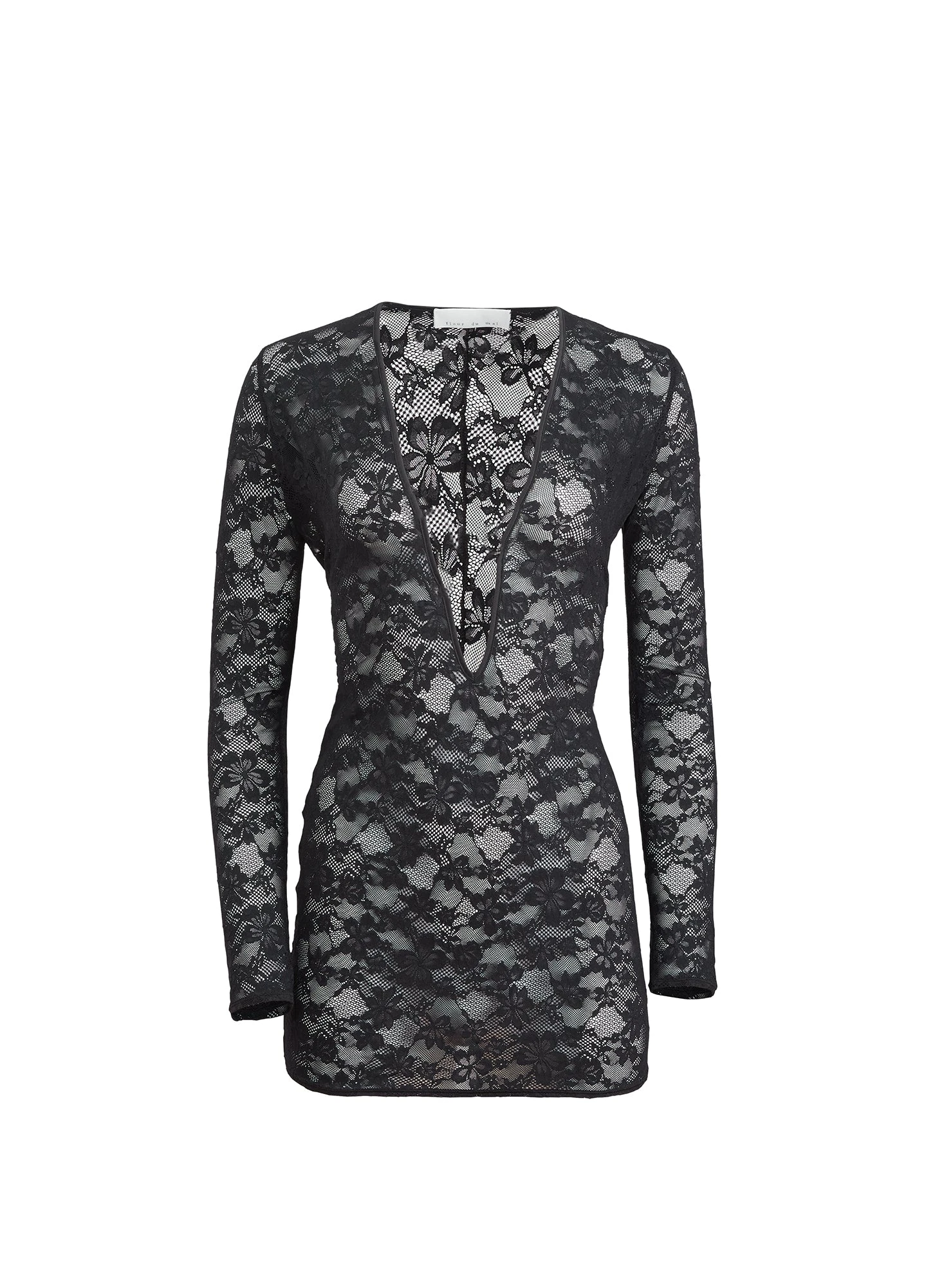 Fleur Du Mal Le Stretch Lace Plunge Mini Dress 7 Fleur Du Mal Le Stretch Lace Plunge Mini Dress - Image 5