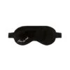 Fleur Du Mal Logo Silk Eye Mask 1 Fleur Du Mal Logo Silk Eye Mask -Luxury Bra Store eyemaskblackflat1