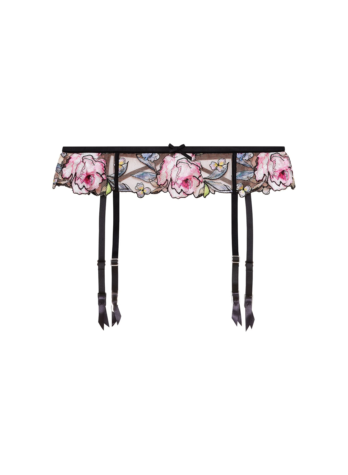 Fleur Du Mal Fidelia Embroidery Garter Belt 5 Fleur Du Mal Fidelia Embroidery Garter Belt - Image 3