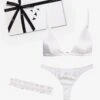 Fleur Du Mal Luxe Bridal Gift Set -Luxury Bra Store garterset1