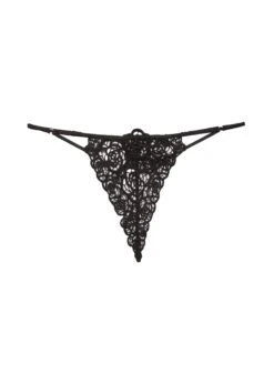 Fleur Du Mal Fleur Guipure V-String 14 Fleur Du Mal Fleur Guipure V-String -Luxury Bra Store guipurevstringflat1