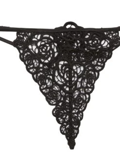 Fleur Du Mal Fleur Guipure V-String 17 Fleur Du Mal Fleur Guipure V-String -Luxury Bra Store guipurevstringflat2