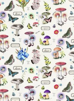 Fleur Du Mal Magical Mushroom Short Sleeve PJ Top 19 Fleur Du Mal Magical Mushroom Short Sleeve PJ Top -Luxury Bra Store ivorymushroomprint