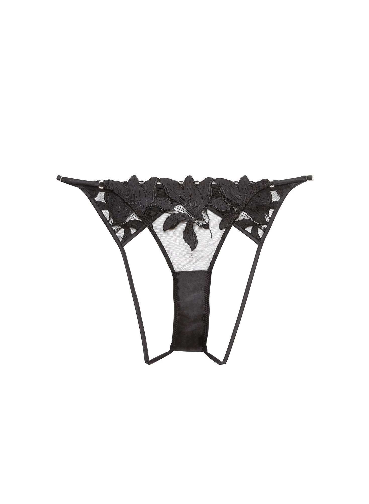 Fleur Du Mal Lily Embroidery Ouvert Panty 3 Fleur Du Mal Lily Embroidery Ouvert Panty