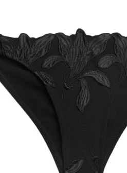 Fleur Du Mal Lily Grommet Bikini Bottom -Luxury Bra Store lilygrommetbikinibottomflat2