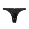 Fleur Du Mal Luxe Crotchless Thong 2 Fleur Du Mal Luxe Crotchless Thong -Luxury Bra Store luxecrotchlessthongblackflat1