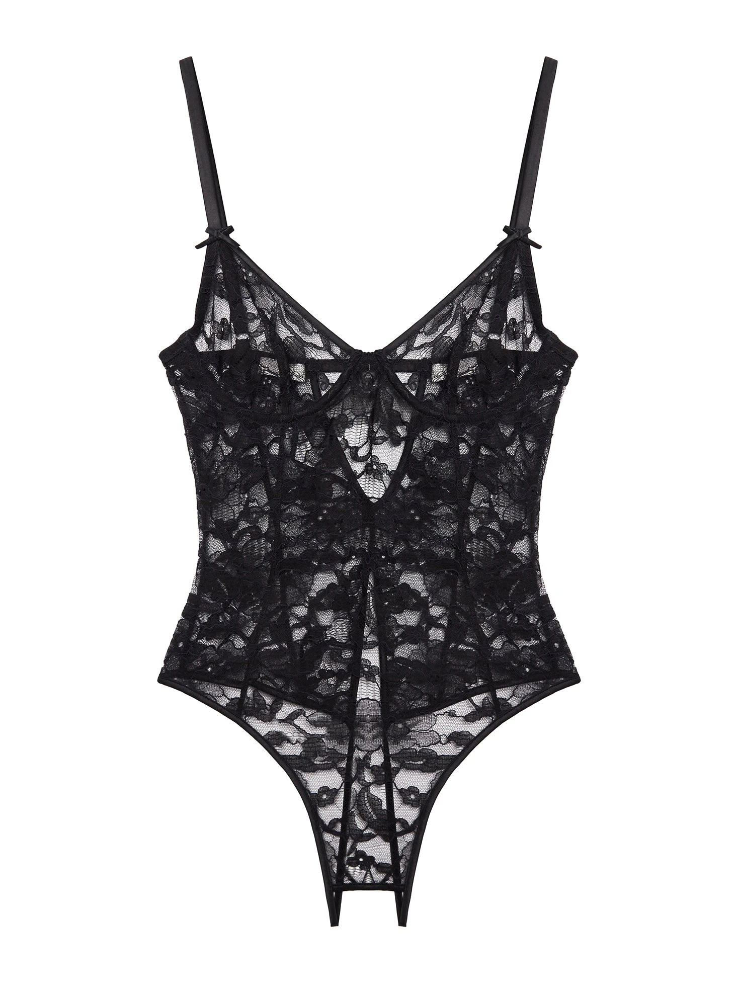 Fleur Du Mal Magnolia Lace Ouvert Bodysuit 3 Fleur Du Mal Magnolia Lace Ouvert Bodysuit