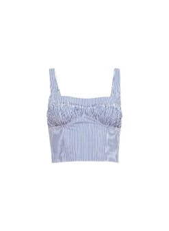 Fleur Du Mal Poplin Bustier Top 12 Fleur Du Mal Poplin Bustier Top -Luxury Bra Store poplin bustier flat